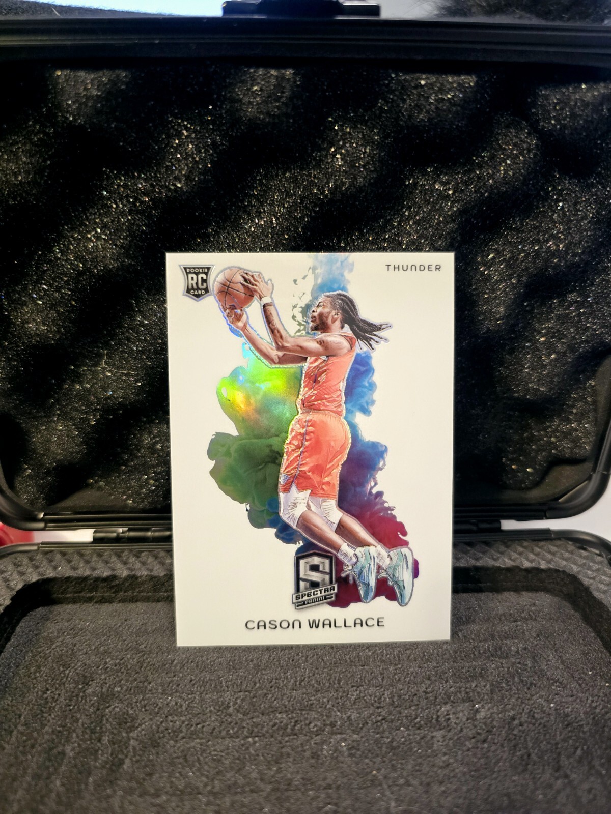 Cason Wallace 2023-24 SPECTRA SUPER RARE COLOR BLAST #9 RC Thunders