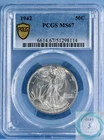 1942 Walking Liberty Half Dollar PCGS MS67 - Silvery Pewter & Icey Pastels