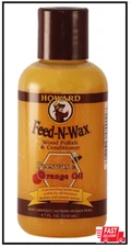 Howard FW0004 Feed-N-Wax Wood Polish and Conditioner, 4.7-Ounce