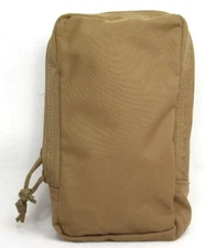 BAE ECLiPSE MOLLE Upright Medium Utility Pouch - coyote w/black zipper