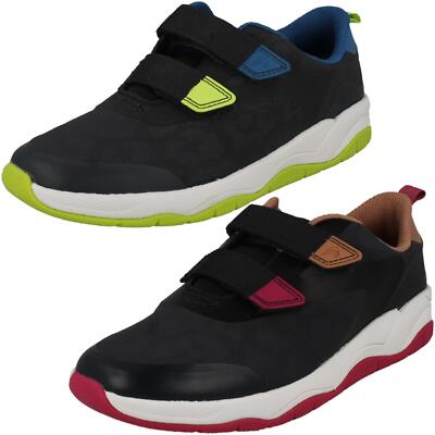 Kinder PLAY PRINTS von Clarks Big Cat detaillierte Turnschuhe ''Clowder Race''