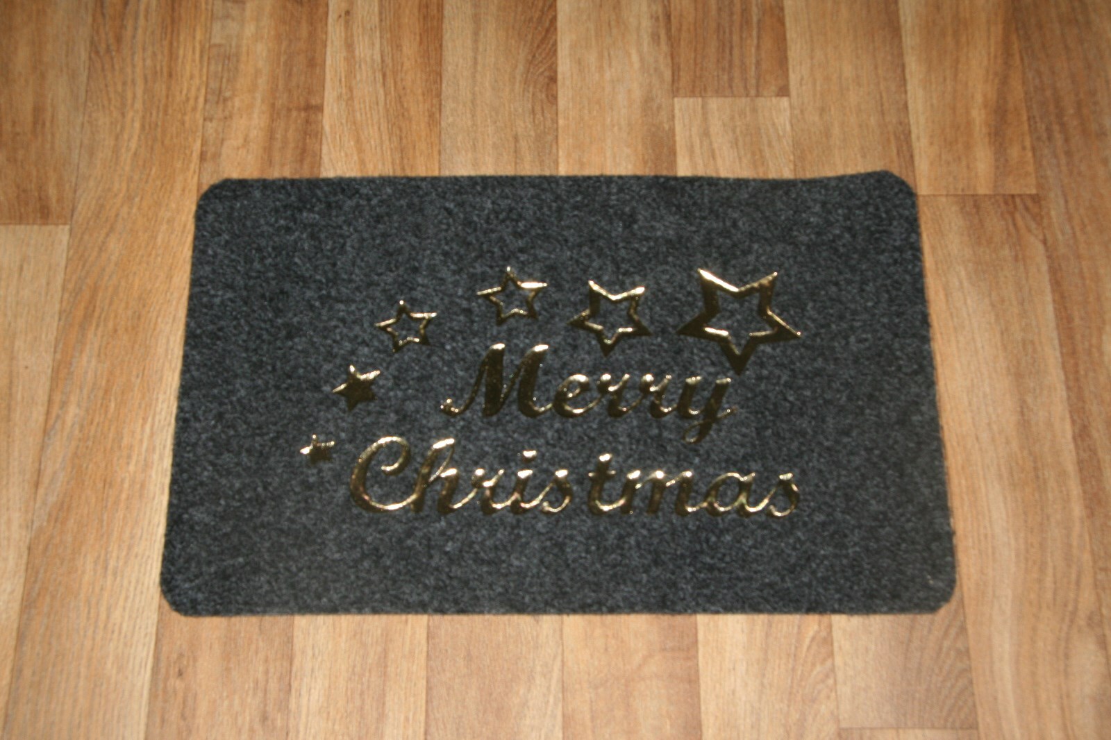 Front Back Doormat 60CM X 38CM Christmas Door Rug Mat Gold Xmas Door