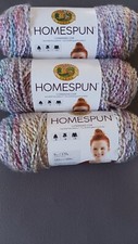 Lion Brand Homespun TUDOR   3 Skein Lot  Joann Era  Matching Dye Lot