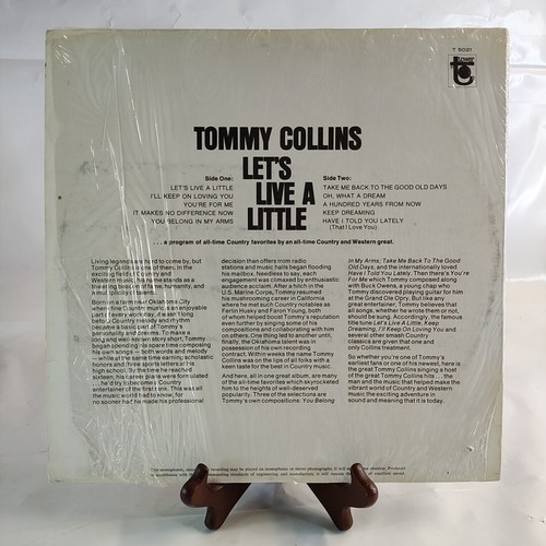 Tommy Collins Let's Live a Little Tower 12" LP 33 RPM Original Shrink Vtg Gift - Picture 3 of 4