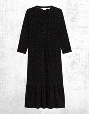 Image of Womens White Stuff Jersey Cotton Midi Dress in Black Multi