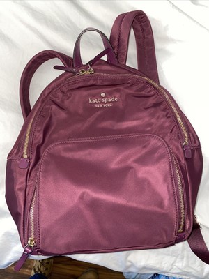 kate spade maroon backpack