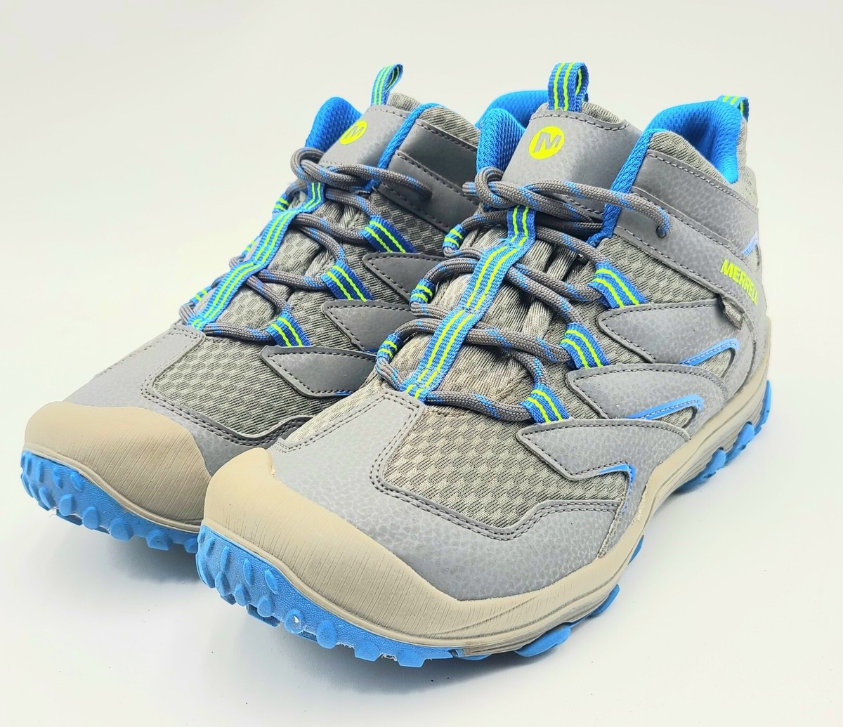 Merrell Chameleon 7 Access Mid Waterproof Hiking Boots Gray Blue Men\'s 7M Merrell Chameleon 7 Access MID WTRPF Hiking Boot, Grey  main image 3