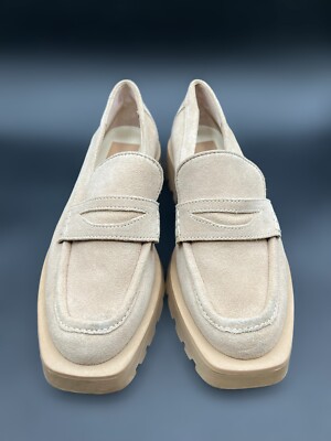 Dolce Vita Elias Chunky Lug Sole Penny Loafers Dune Beige  display picture 3