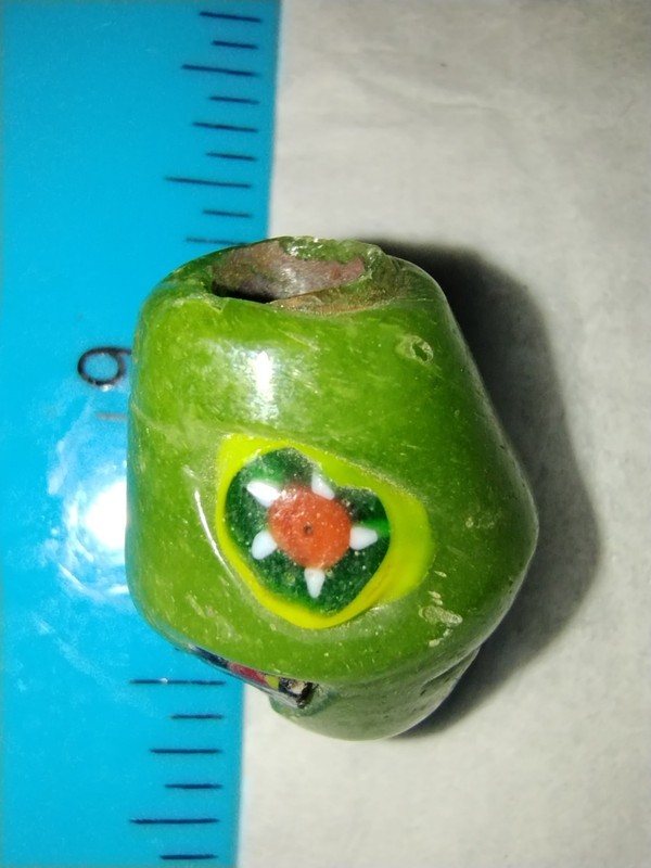 RARE Antique Islamic Mosaic Glass Eye Bead C.1200 AD Excavated Trade Bead 
