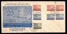 DR WHO 1956 SWEDEN FDC OLYMPICS CACHET COMBO BOOKLET PAIR/COIL w29744