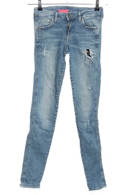 H&M DENIM Skinny Jeans Damen Jeans Gr. DE 36 blau Casual-Look