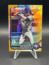 2022 Bowman Draft 1st Edition Josh Kasevich #BD-45 Gold Foil /50 (RC) Blue Jays