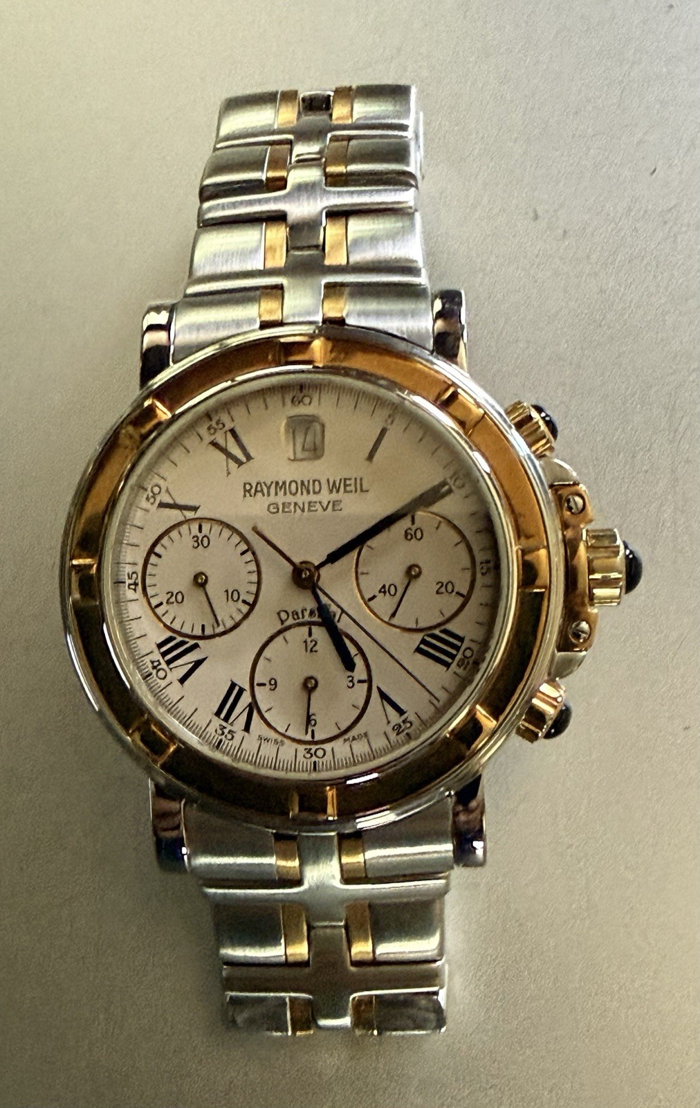 Raymond Weil Parsifal 7230 Swiss Auto Chronograph SS & 18K Gold