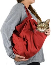  Cozy Comfort Carrier -Extra Large Red Cat Carrier Soft and Pet Carrier for Nail