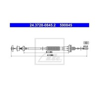 ATE Kupplungsseil FüR Peugeot 206 CC SW 1.1-1.6 16V