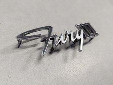 1966 Plymouth Fury Iii Trunk Emblem Badge Script 66 1966 Plymouth Fury Iii Trunk Emblem Badge Script 66