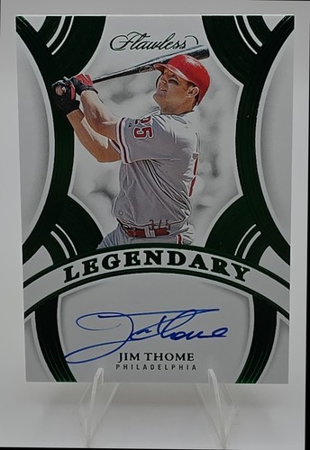 2025 Panini Flawless Jim Thome Legendary /5 Auto Philadelphia Phillies