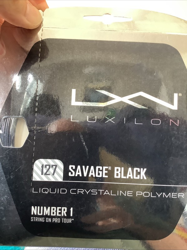 Luxilon Savage Black 127 (16 Guage) Tennis String - Brand New