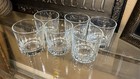 6 Vintage SIGNED Crisa Rocks Lowball Glasses Tumblers Clear 1990s WHISKEY Set — photo 3