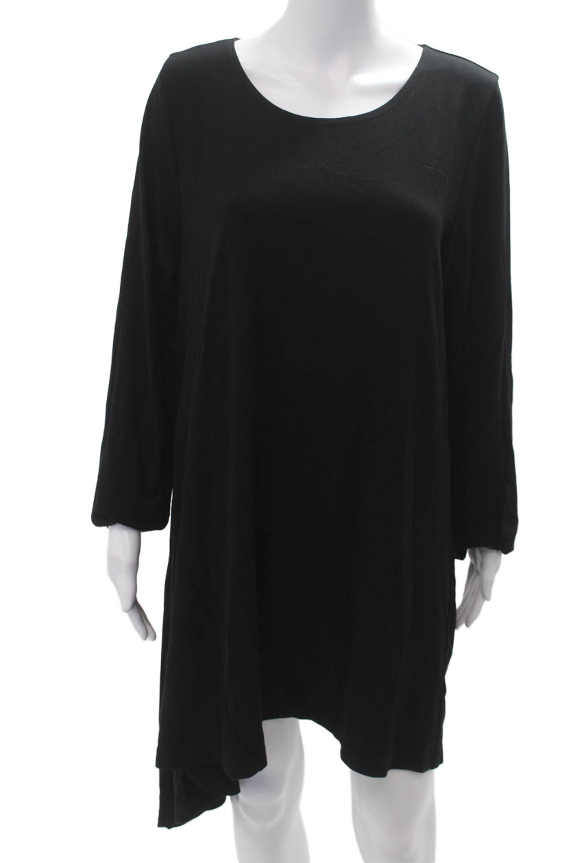 Bryn Walker Womens Shift Dress Black Long Sleeve Round Neck Size XLFree Shipping in US $100+ Orders | $6.95 Orders Below