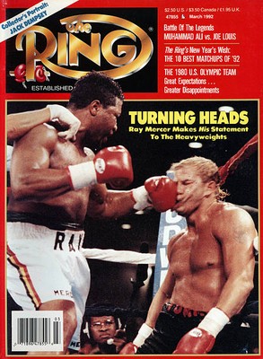 Ray Mercer And Tommy Morrison Ring Boxing Magazine Cover Photo