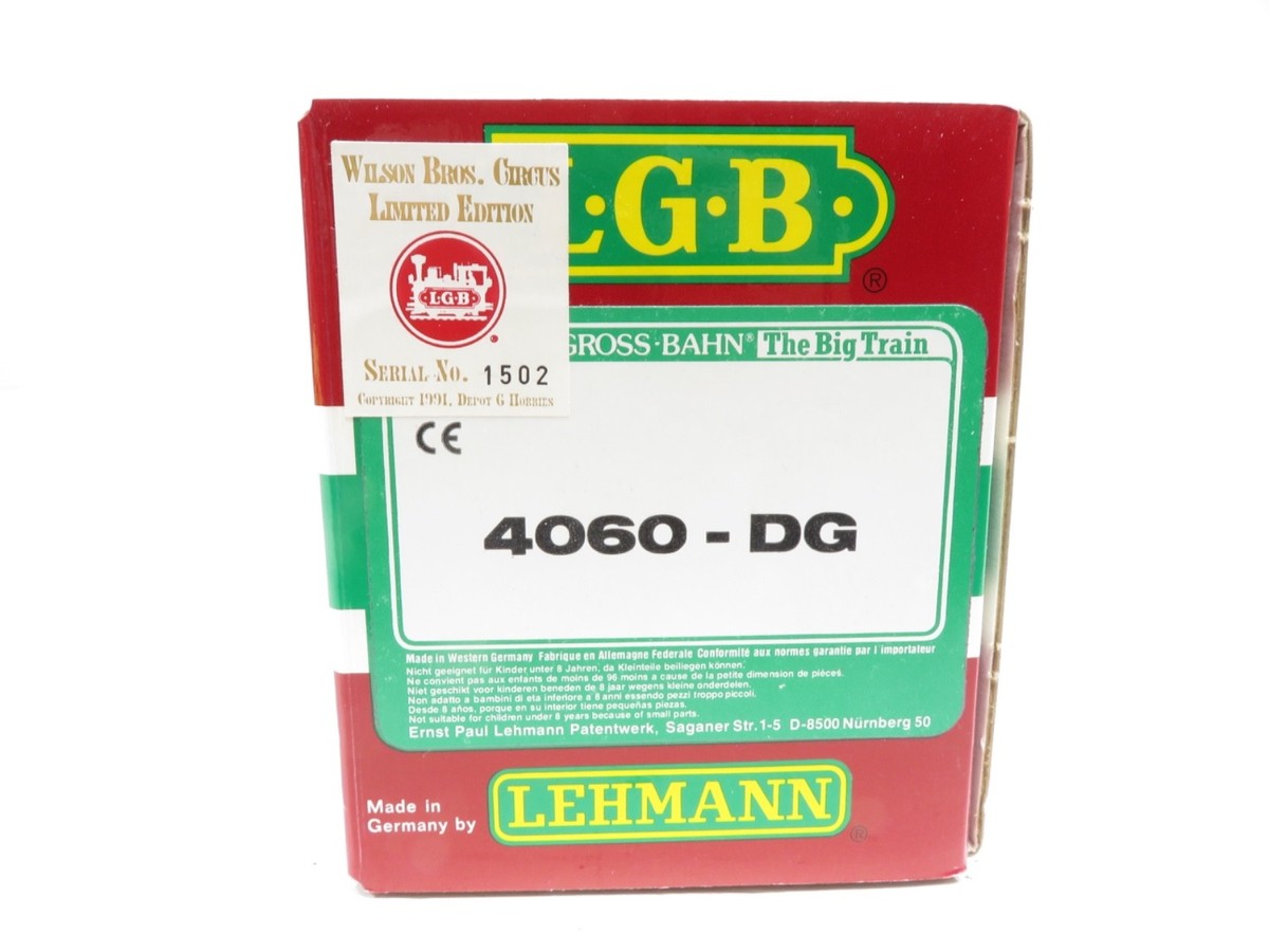 LGB 4060-DG Wilson Brothers Flatcar #114 Blue LN | eBay