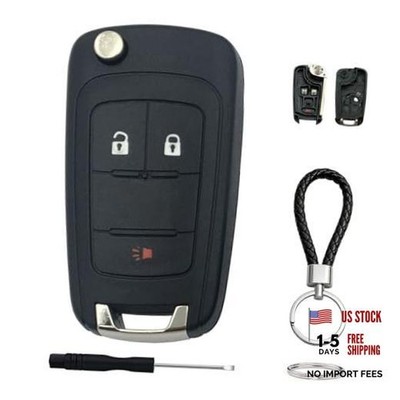 Key Fob Case for 2010-2017 Chevy Equinox Chevrolet Sonic GMC Terrain 3 Button