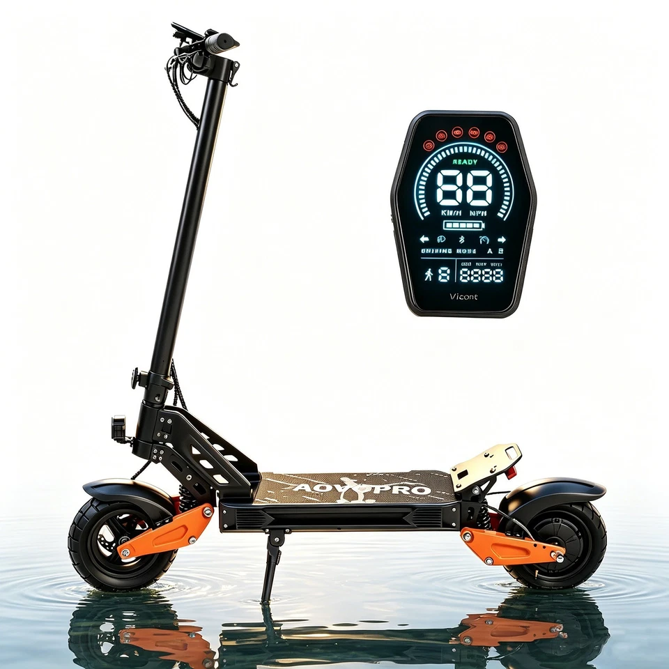 AOVOPRO Electric Scooter Adults 1200W Motor 31MPH E Scooters Dual Suspensions - Image 2 of 4