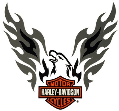 Aufkleber Harley-Davidson Adler Bar + Shield 20x19 cm Decal Phoenix Eagle HD XL