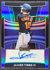 2025 Leaf Metal James Tibbs III Auto Prismatic Blue /25 #BA-JT2 BH5