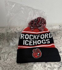 Rockford IceHogs Season Ticket Member Pom Pom Beanie – AHL Chicago Blackhawks