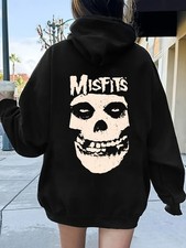  Women'S Printed Fashion Hoodie, Comfortable Fleece Lined Pullover w/Kangaroo