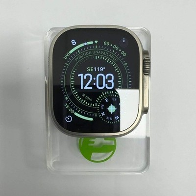 Unlocked Apple Watch Ultra 49MM Natural Titanium NNH83LL/A Face Only