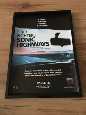 Foo fighters-Sonic highways-A4 framed advert