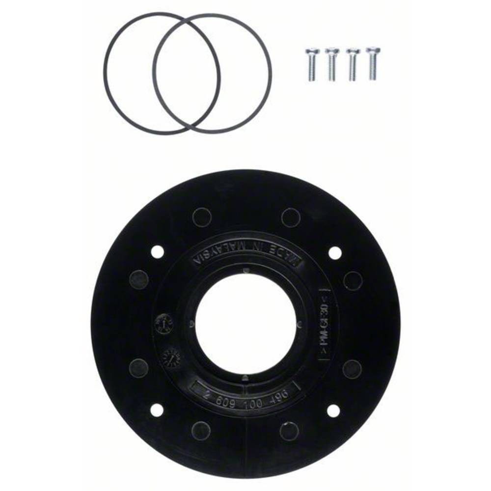 Semelle ronde Bosch GKF 600 pour stabiliser le fraisage de chants