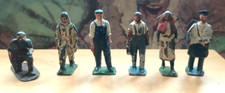 Collection of Britains or Similar Lead People including Pilot, Mechanics, Nurse