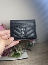 YSL Saint Laurent Black Card Holder