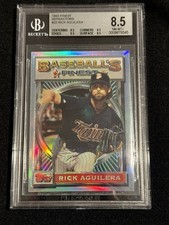 BGS 8.5 1993 Topps Finest Baseball's Finest Rick Aguilera Refractor #22 NM-MT+