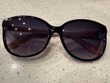 GUESS GU7546 Sunglasses, Plastic, Black/Pink, Hard Case Included