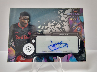 Karim Konate -/50 RC Autograph 2023-24 Topps Crystal Premium UCL RB Salzburg