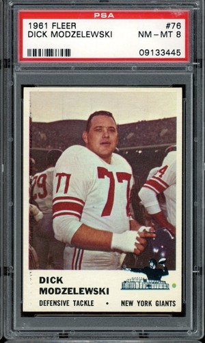 Dick Modzelewski #76 1961 Fleer card