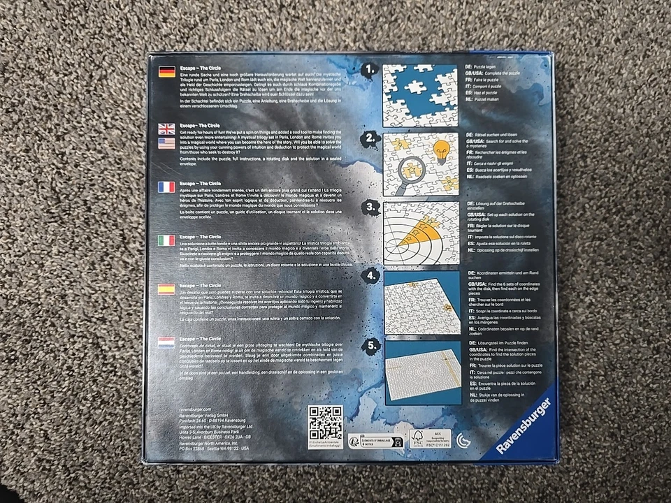 Rompecabezas de escape Ravensburger The Circle Rome 919 piezas Foto 2 de 2