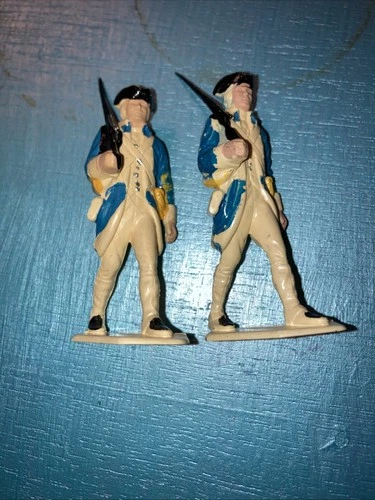 Vintage Marx Warriors of the World 4 Figure Revolutionary Soldiers Germany (6-7)