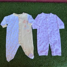 Little Me Sleepers Duck Bunny Footed Pajamas Sleepers Rompers Inafnt Size 3M