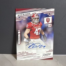 Micah McFadden Auto RC 2022 Chronicles Draft Picks Prestige Xtra Points Hoosiers