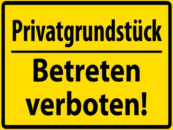 Holzschild 30X40 Cm Privat Betreten Verboten Deko Geschenk Holz Schild-image