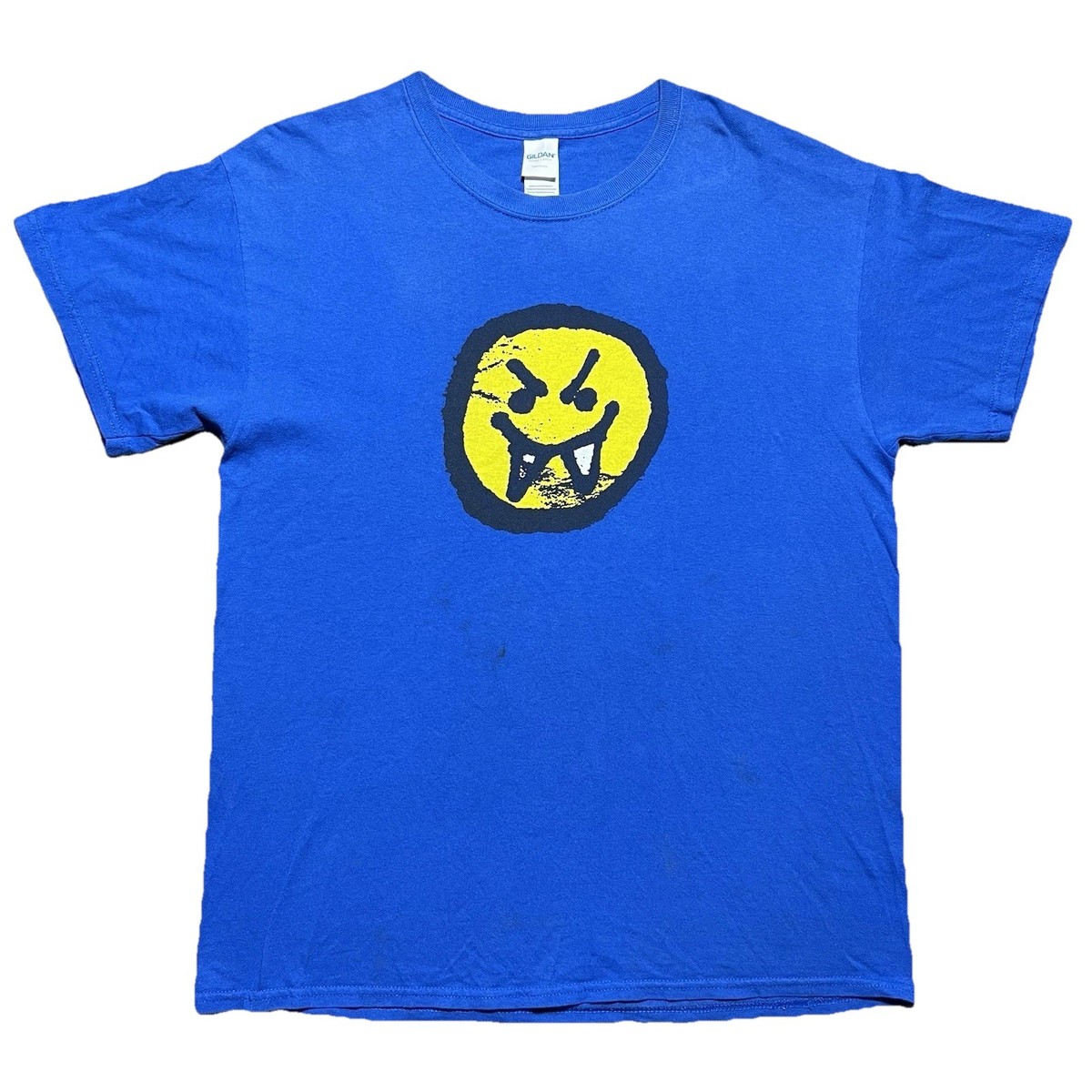 Fat Nick Shakewell T Shirt Mens L Blue 2019 Tour Evil Smiley G59