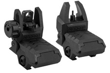 Gen II Flip Up Sights Front  Rear Polymer 20mm Picatinny Mount Black -US STOCK