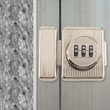 Cabinet Door Bolt Lock with 3-Digit Mechanical Password Zinc Alloy Drawer Lock