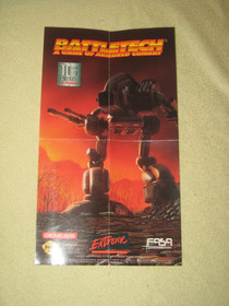 Herzog Zwei & Battletech Complete for Sega Genesis. Authentic. Clean/Test  Rare!